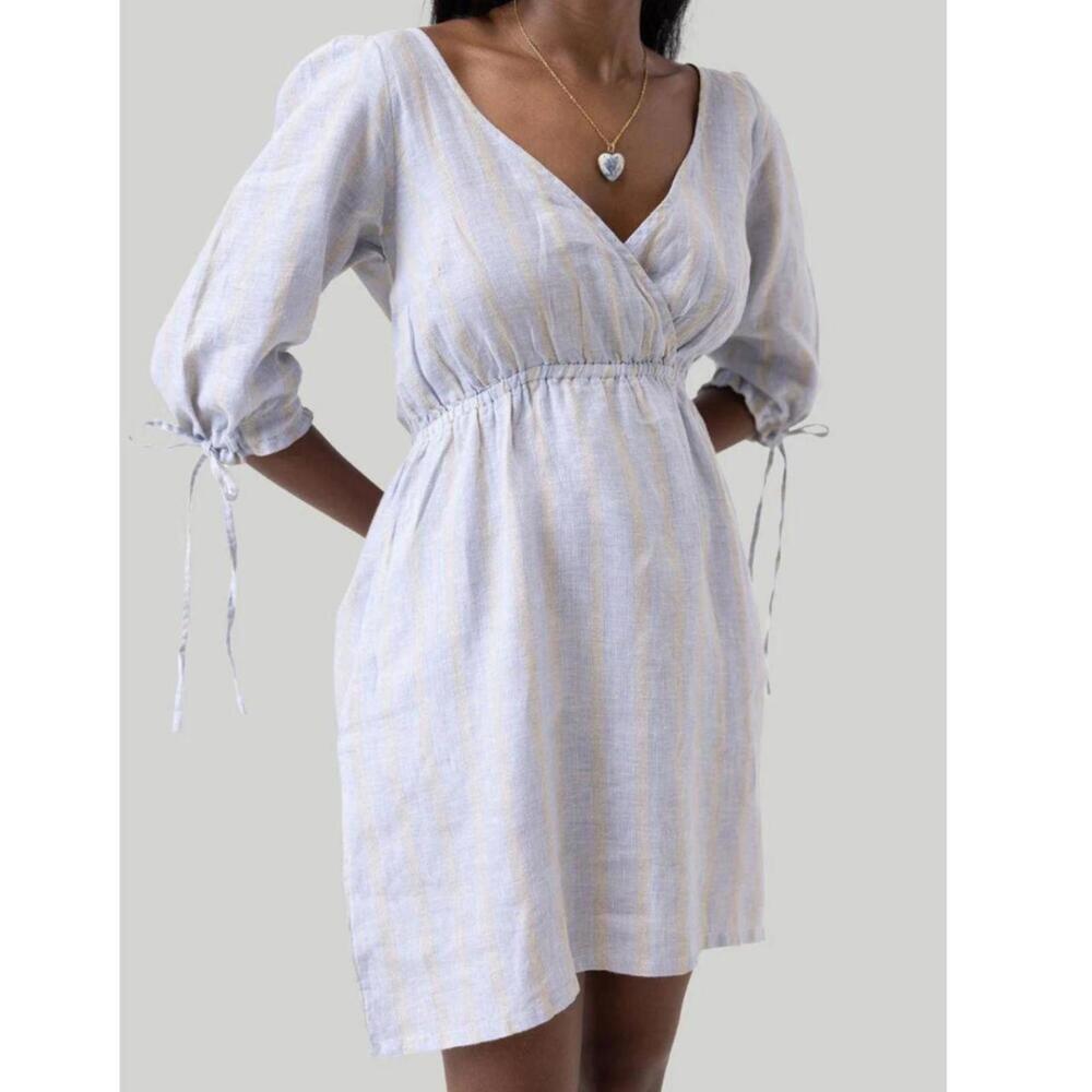 Reistor linen dress small NWT